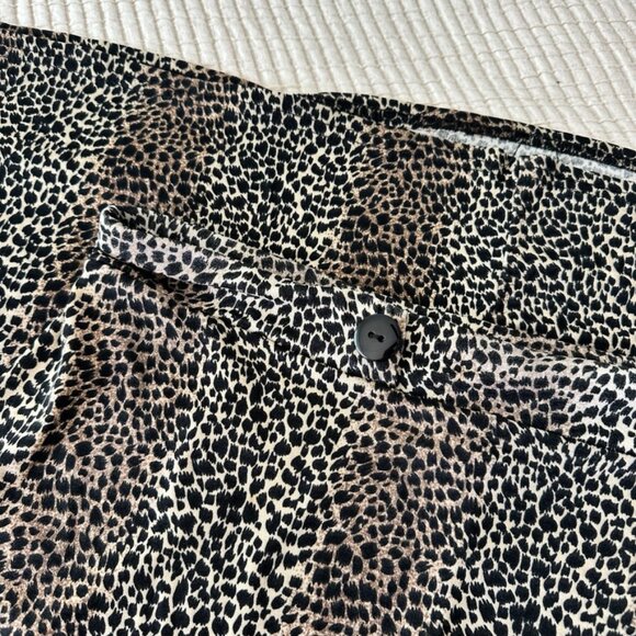Vintage Cheetah Print Button Front Maxi Skirt Stretch Y2K 90s - S - Picture 4 of 5
